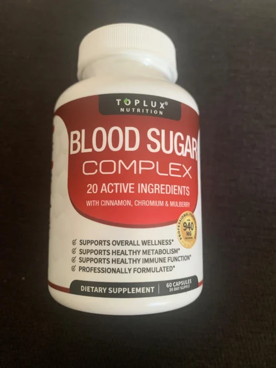 Frasco de Blood Sugar Complex recien recibido