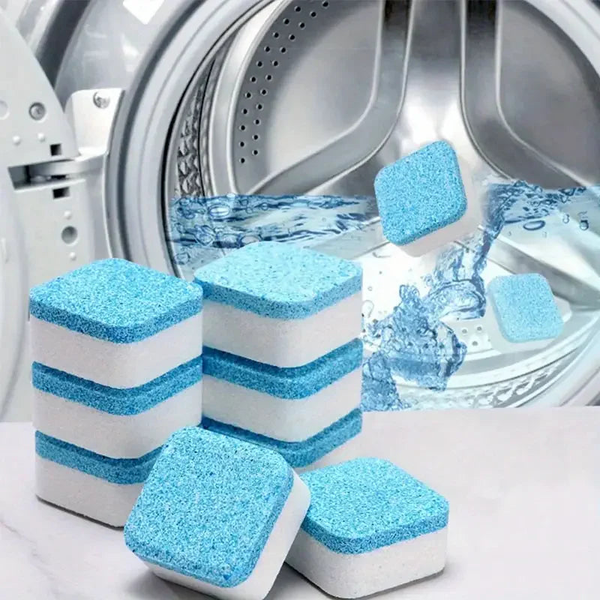 Pastillas Limpiadoras para Lavadora · Caja de 12 · Limpieza Profunda con Oxígeno Activo