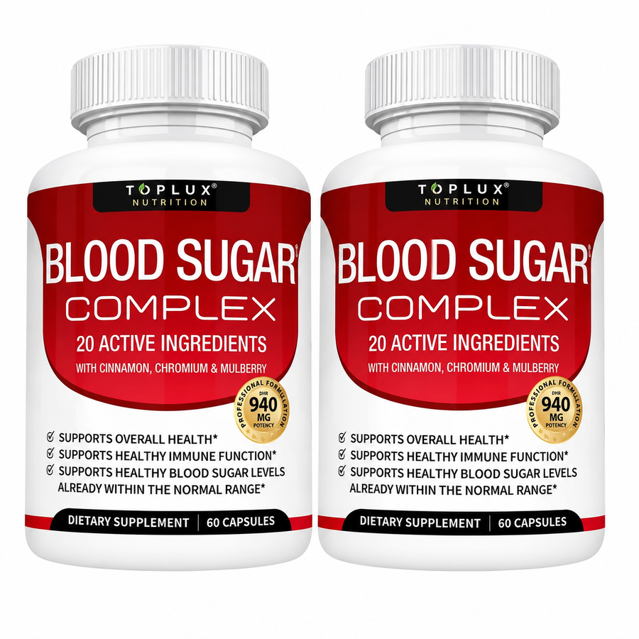 Dos frascos de Blood Sugar Complex