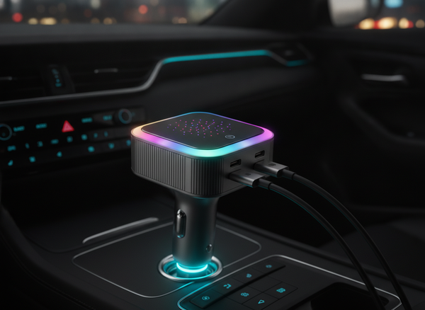 Cargador de Carro 4 en 1 120W con Luz Estelar
