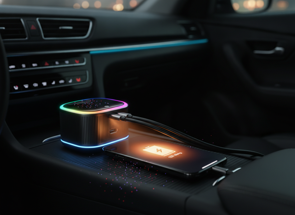 Celular cargando rápido