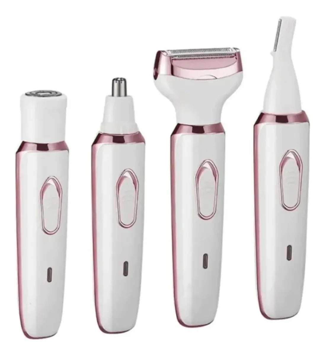 Depiladora 4 en 1: las cuatro piezas del kit