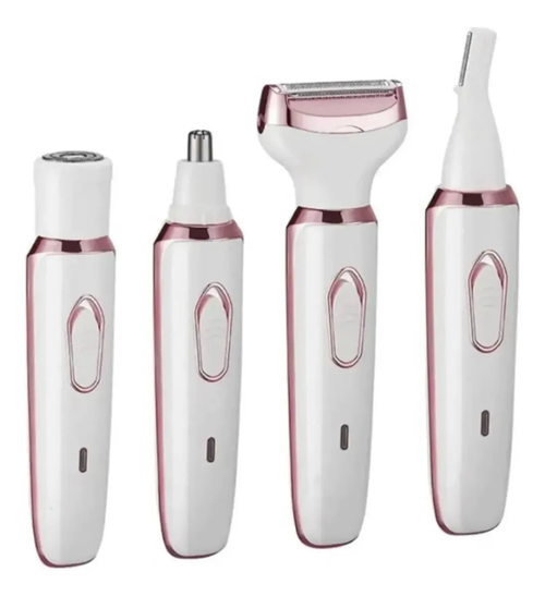 Depiladora 4 en 1: las cuatro piezas del kit