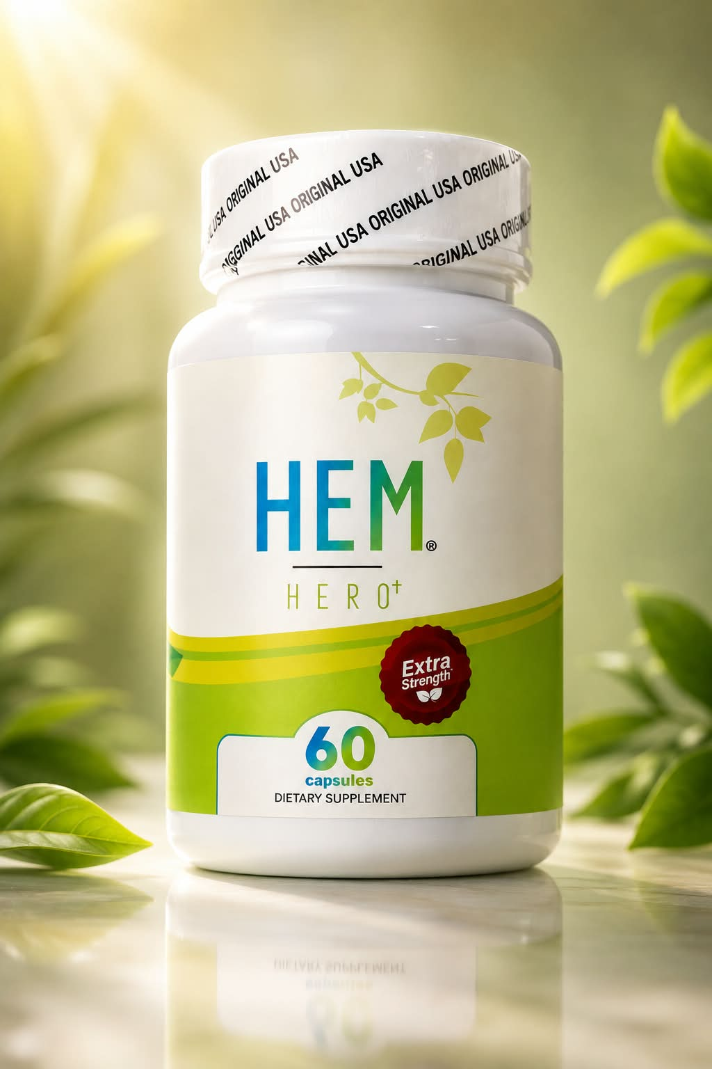 Frasco de Hem Hero de 60 cápsulas