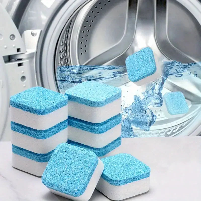 Pastillas limpiadoras efervescentes para lavadora