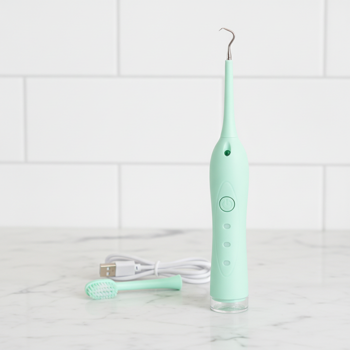 El removedor dental en el lavamanos