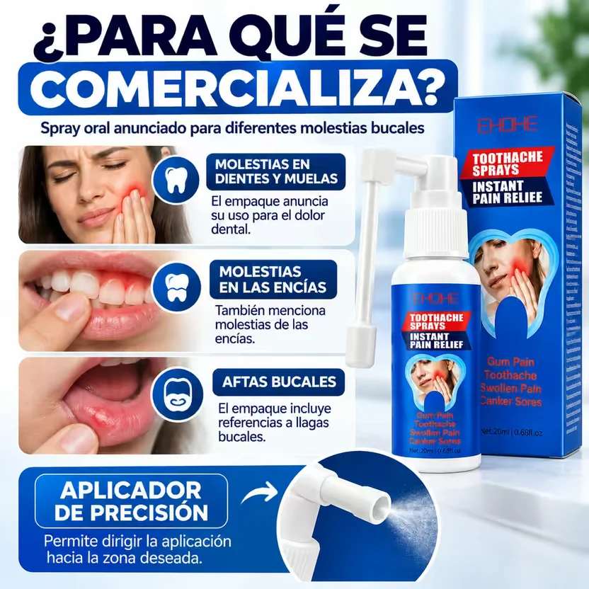L&aacute;mina del fabricante explicando para qu&eacute; se comercializa el spray