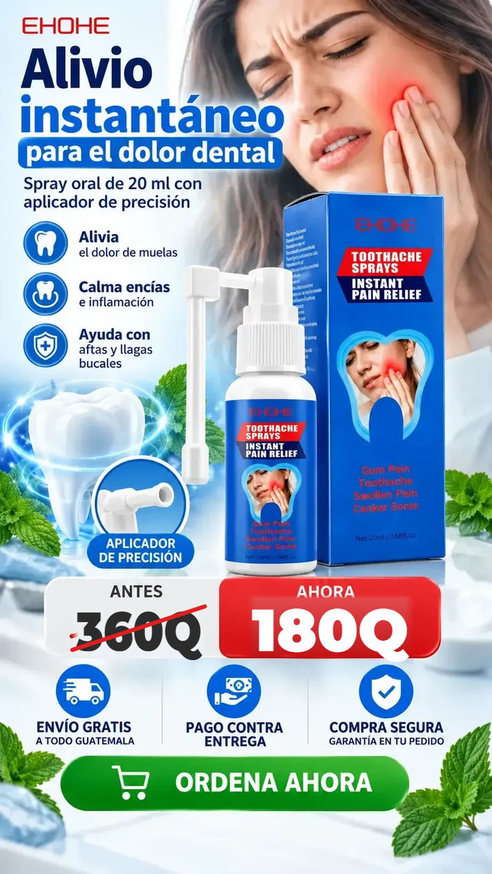 Spray oral de 20 ml con aplicador de precisión · envío gratis y pago contra entrega en Guatemala