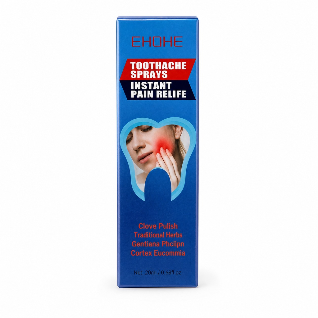 Caja del spray para el dolor dental EHOHE de 20 ml