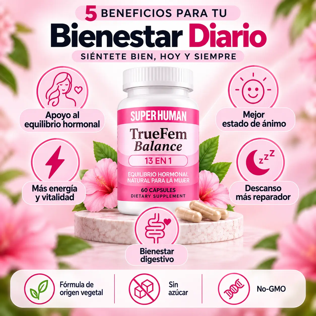 Cinco beneficios de True Fem Balance para el bienestar diario