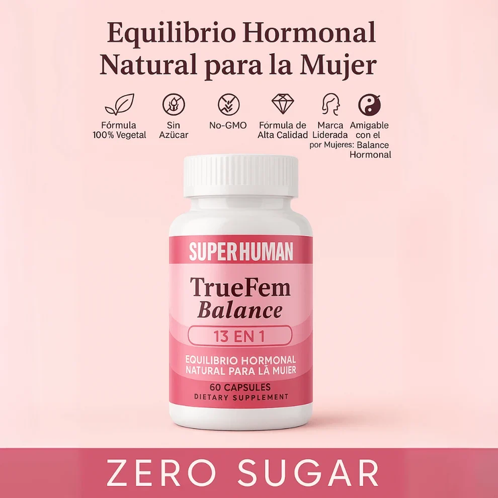 True Fem Balance, equilibrio hormonal natural para la mujer, 60 cápsulas